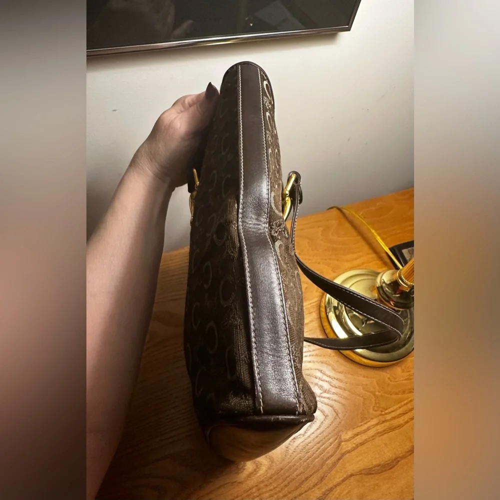 Celine Brown Canvas & Leather C Carriage Tote - Picture 8 of 15